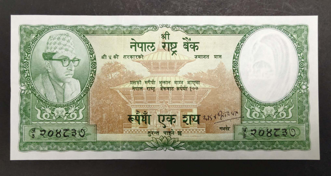 ★币不可少★第127期微拍★快递包邮 尼泊尔 早期大票幅 大犀牛全新