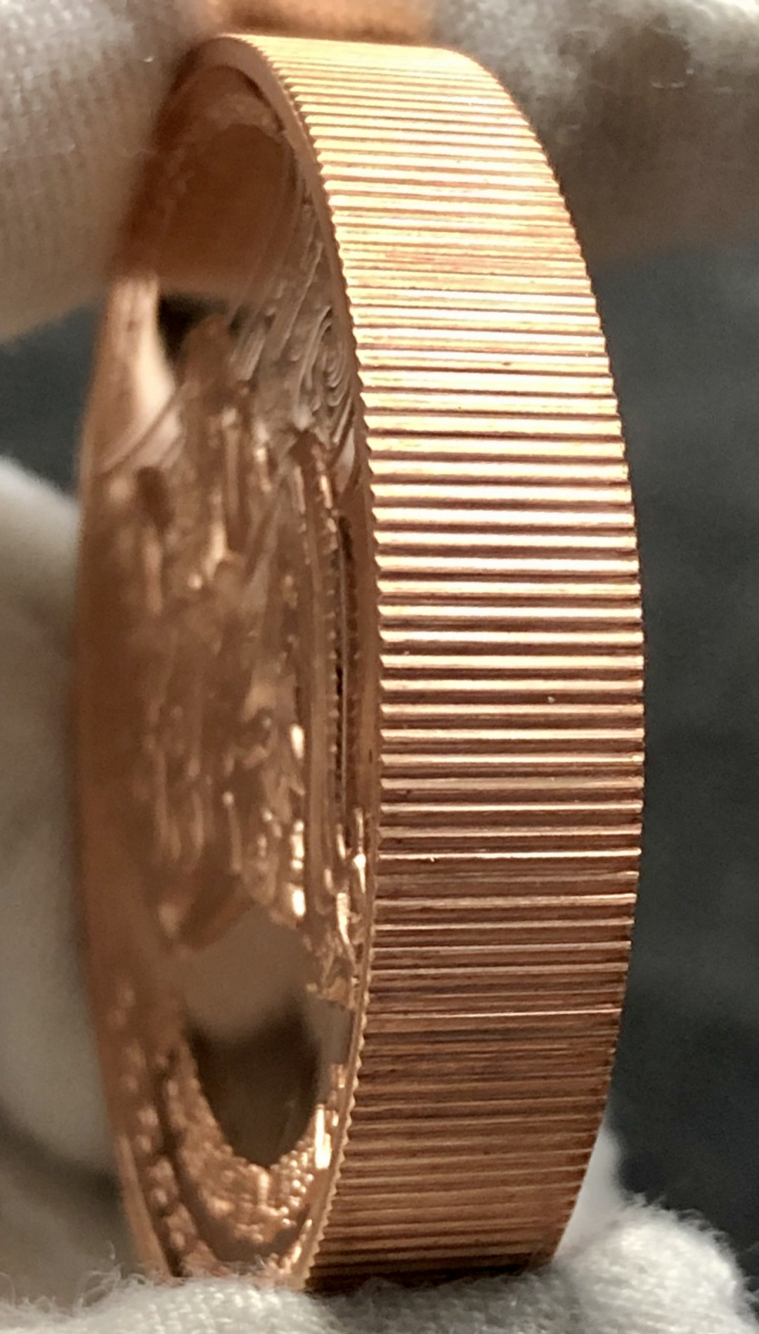 铜章拍卖专场 中德友好-商代青铜器纪念章 紫铜 直径40mm