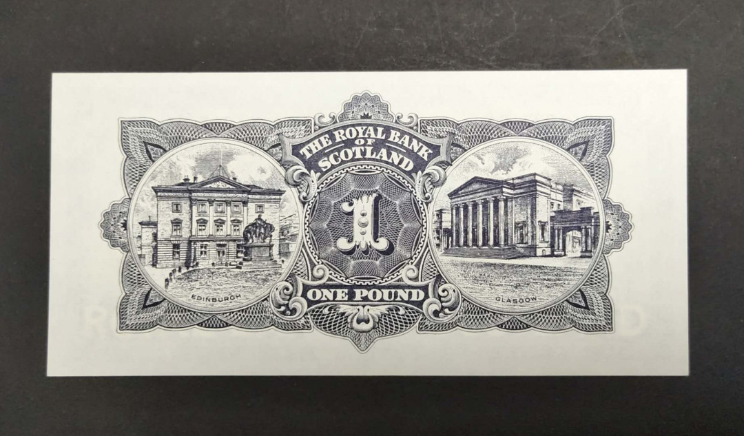 ★币不可少★第127期微拍★快递包邮 苏格兰1镑1965年 绝品全新 局中极佳