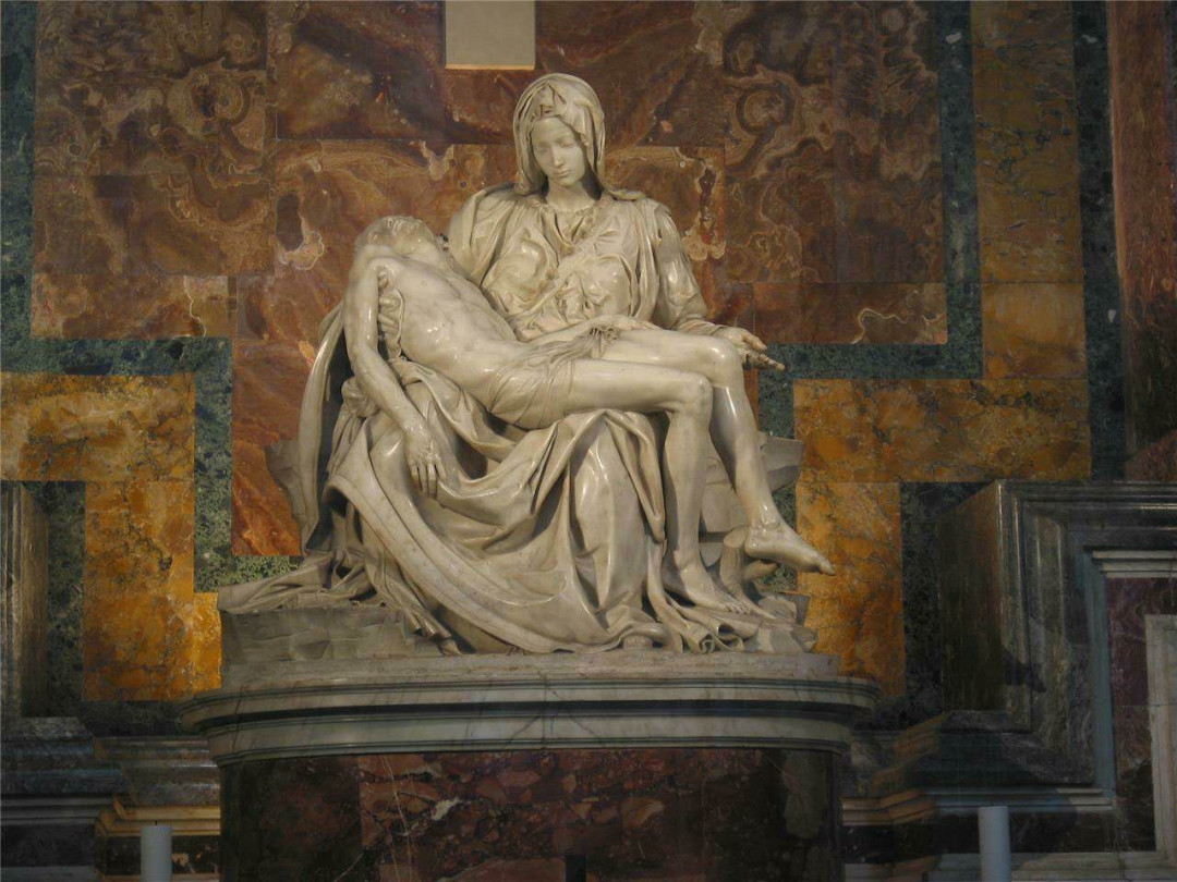 【币观天下】第117期钱币拍卖 纽埃2013年2元，1盎司，可分离装卸币中币套装、磨砂、异形(雕塑形)、亮光彩色，众神雕塑系列(2)---大师-米开朗基罗-唯一自签名超级名雕《圣母怜子》精制艺术银币2枚币中币全套   