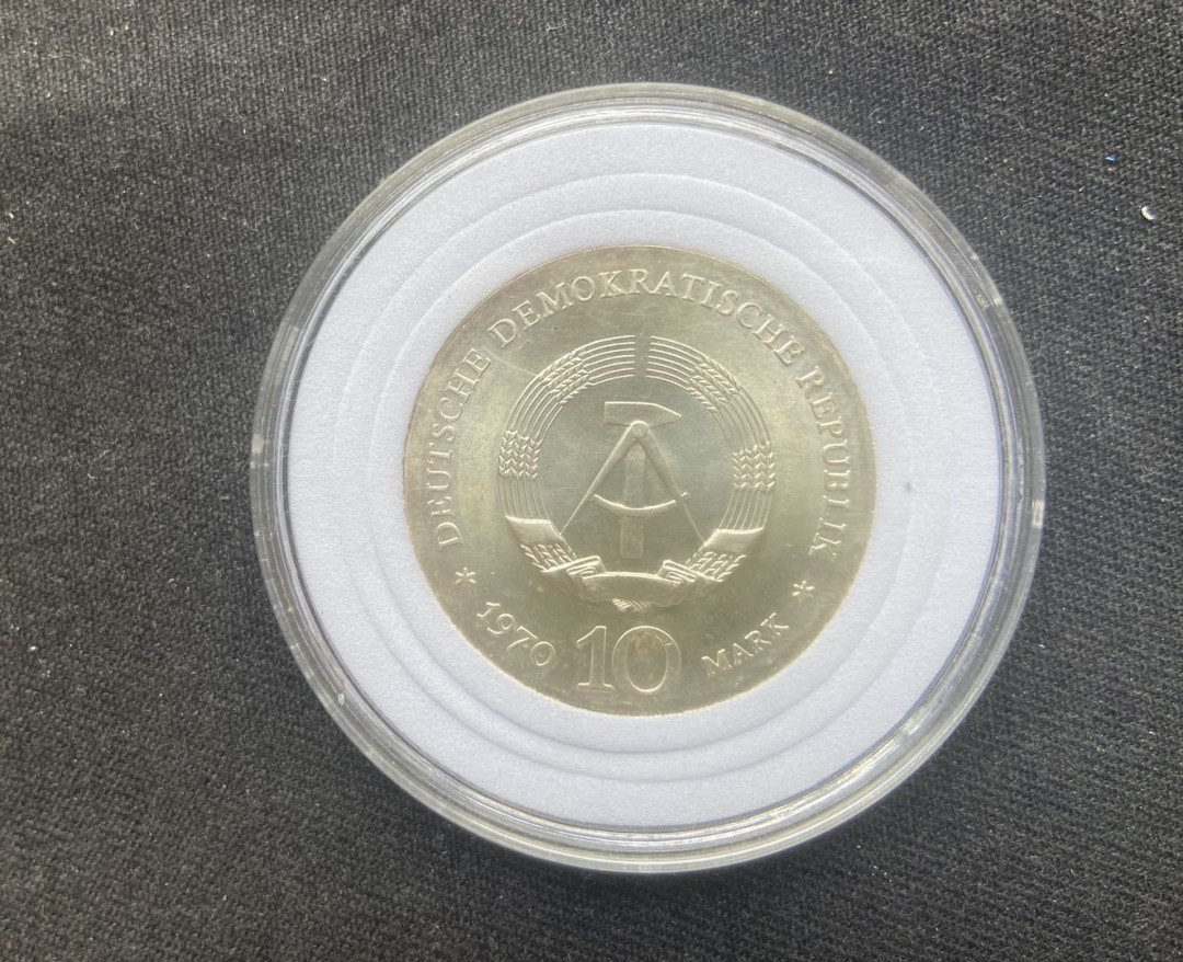 【币观天下】第117期钱币拍卖 【德国】1970年贝多芬10马克银币