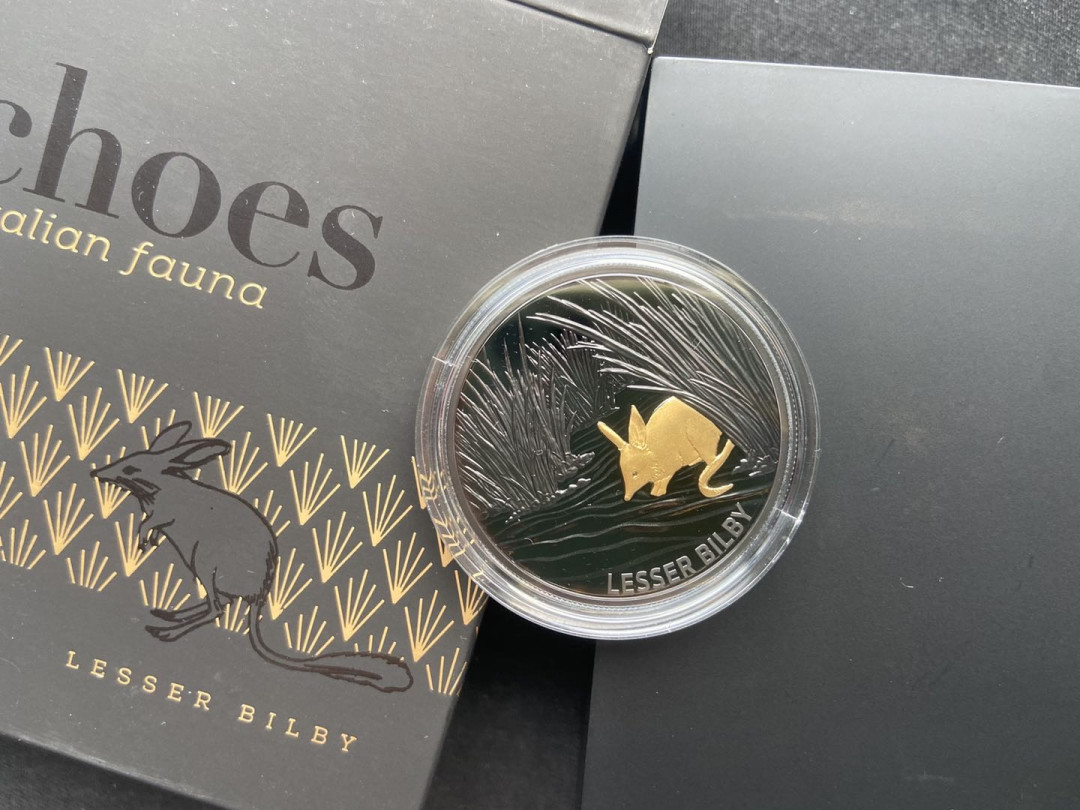 【币观天下】第117期钱币拍卖 【澳大利亚】动物回声系列-钌化镀金-负鼠银币