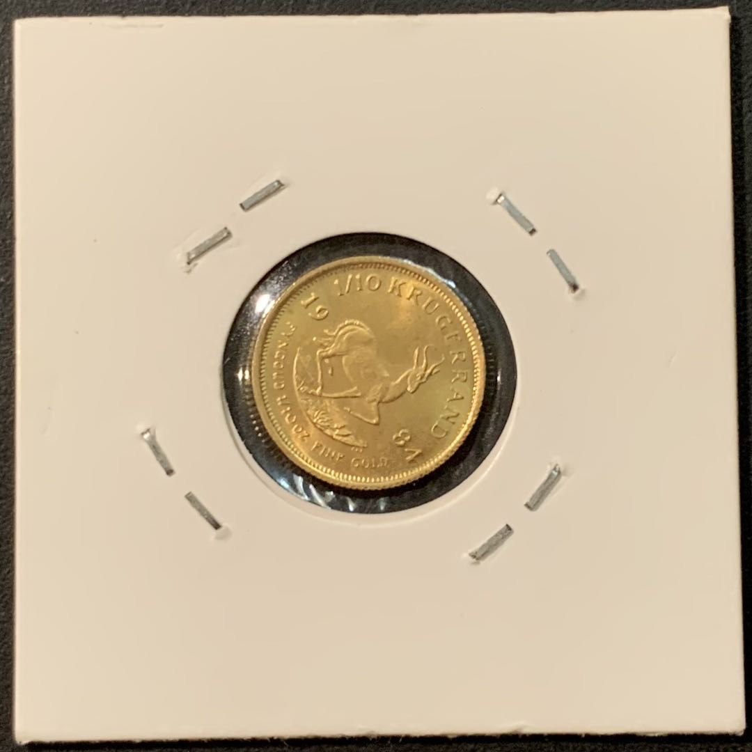 紫瑗钱币—微拍第95期  南非 1984年 1/10盎司 克鲁格 3.4克 0.917金 UNC