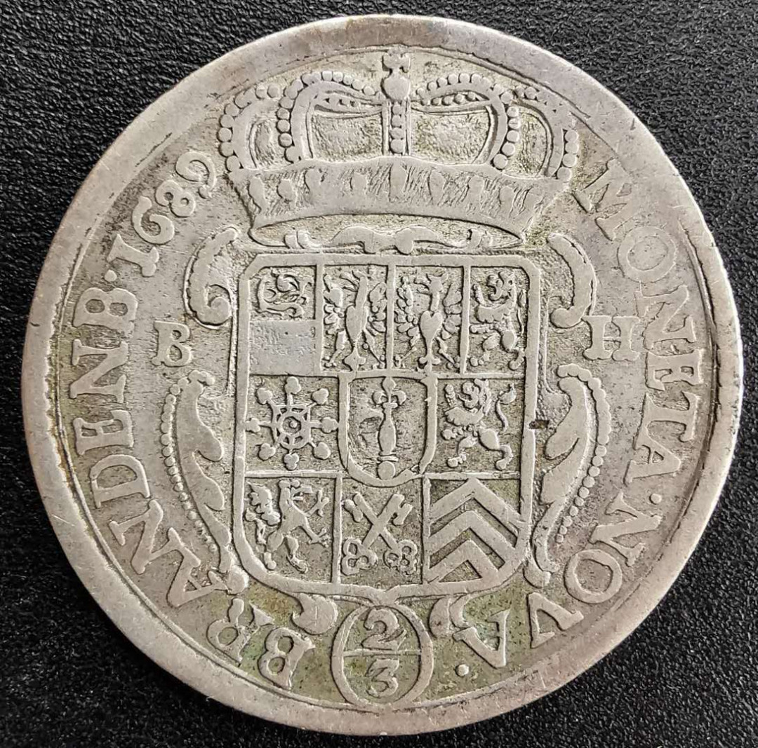 凡希社世界钱币微拍第一百二十九期 1689勃兰登堡2/3泰勒美品