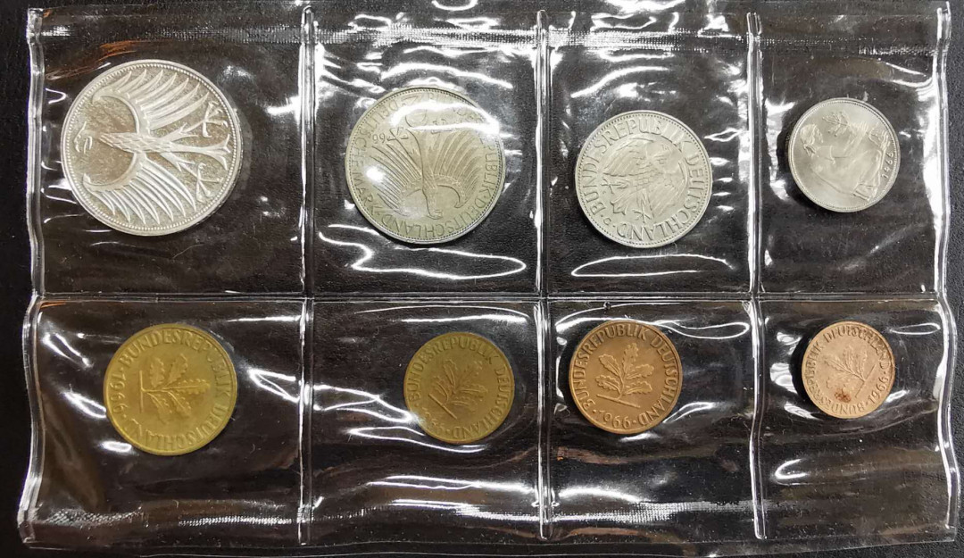 凡希社世界钱币微拍第一百二十九期 1966联邦德国精铸PS