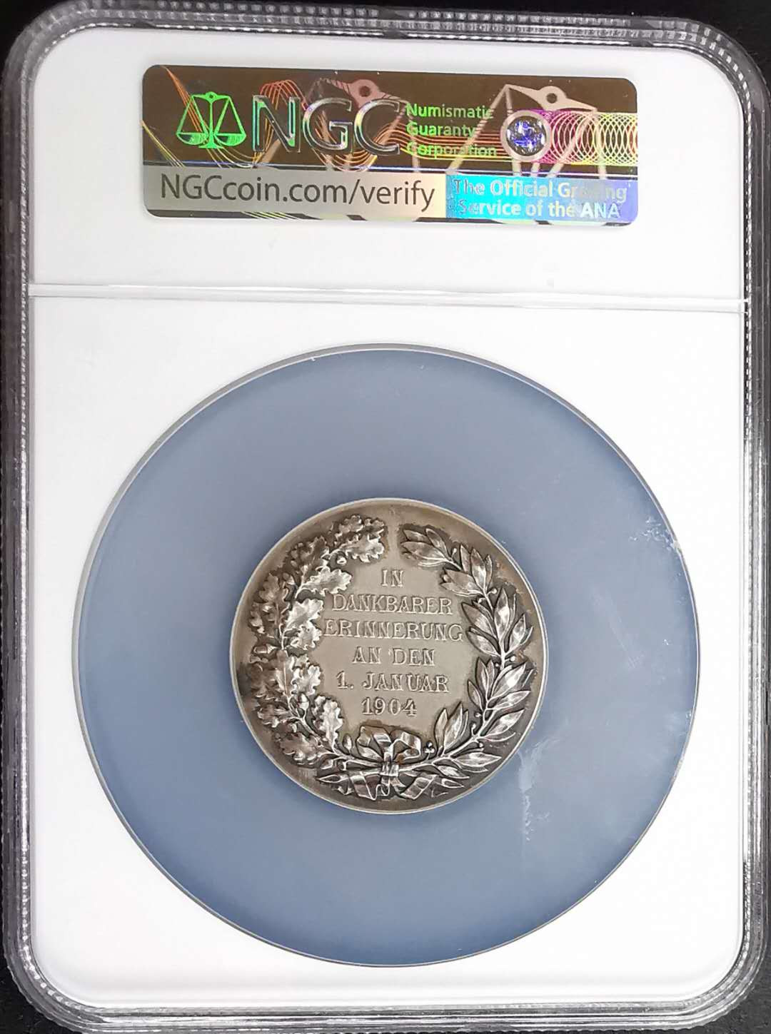 凡希社世界钱币微拍第一百二十九期 1904德国纽伦堡皇家商业委员会银章NGC-MS64