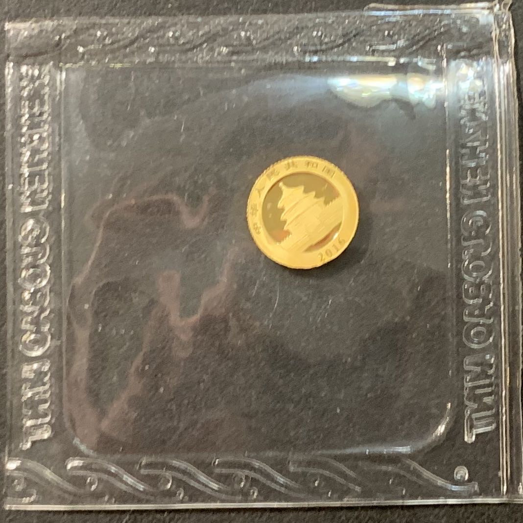 紫瑗钱币—微拍第95期  中国 2016年 熊猫金币 10元 1克 0.999金 原封