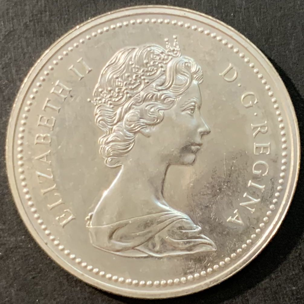 紫瑗钱币—微拍第95期  加拿大 1974年 温伯尼建市100周年 1元 23.5克 0.5银