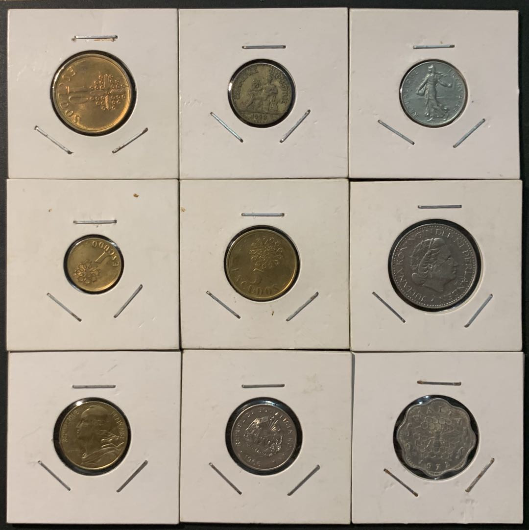 紫瑗钱币—微拍第95期  外国钱币一组9枚 NO.2