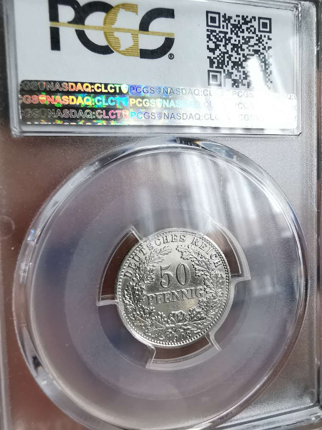 凡希社世界钱币微拍第一百二十九期 1903德国帝国50芬尼银PCGS-AUD