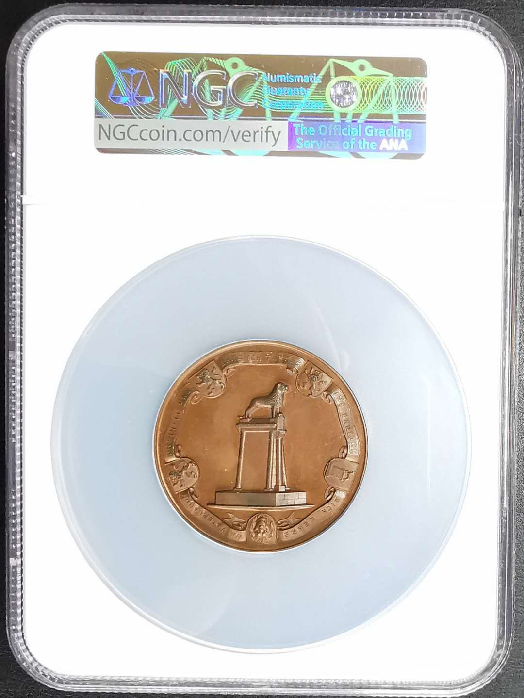 凡希社世界钱币微拍第一百二十九期 1861德国不伦瑞克纪念铜章NGC-MS64