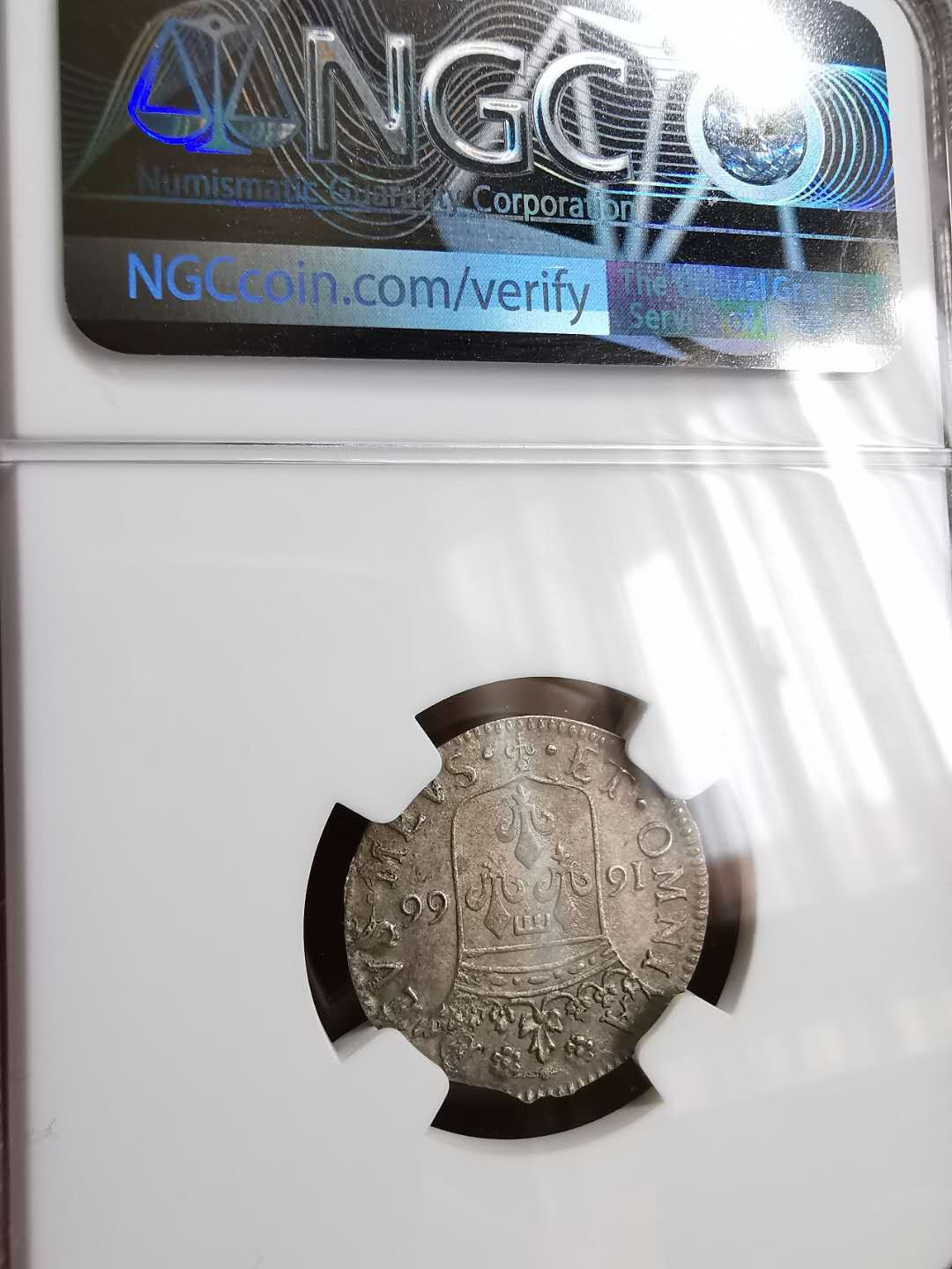 凡希社世界钱币微拍第一百二十九期 1666意大利塔撒罗洛Tui银NGC-AUD