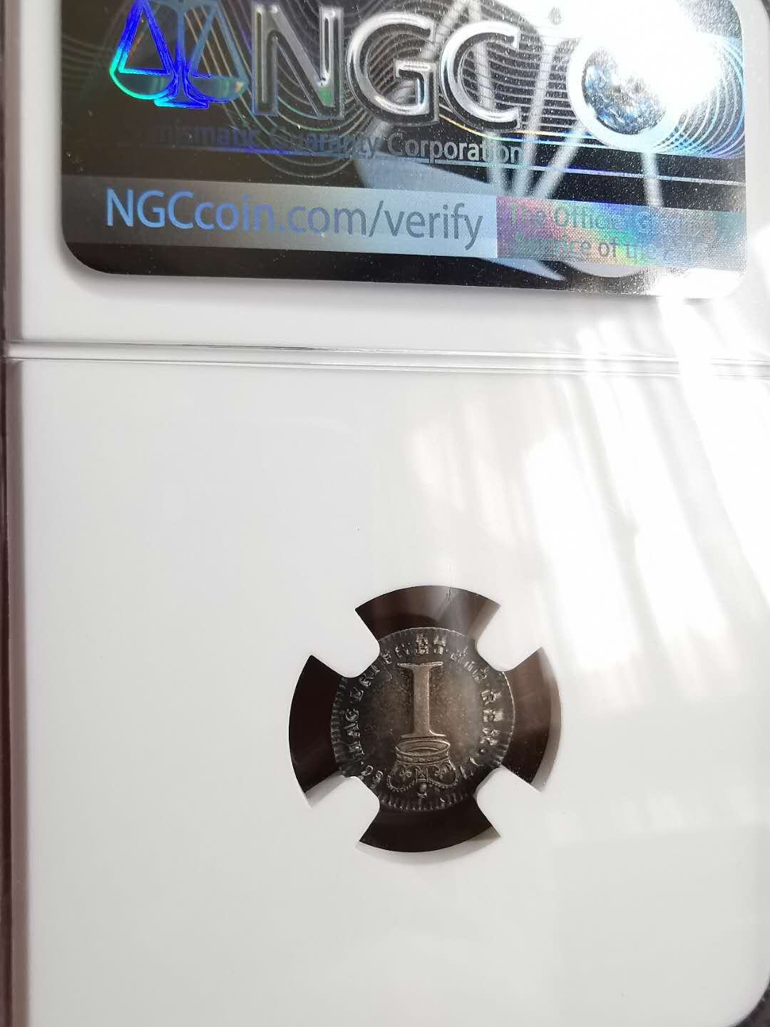 凡希社世界钱币微拍第一百二十九期 1786英国乔三银便士NGC-AU58