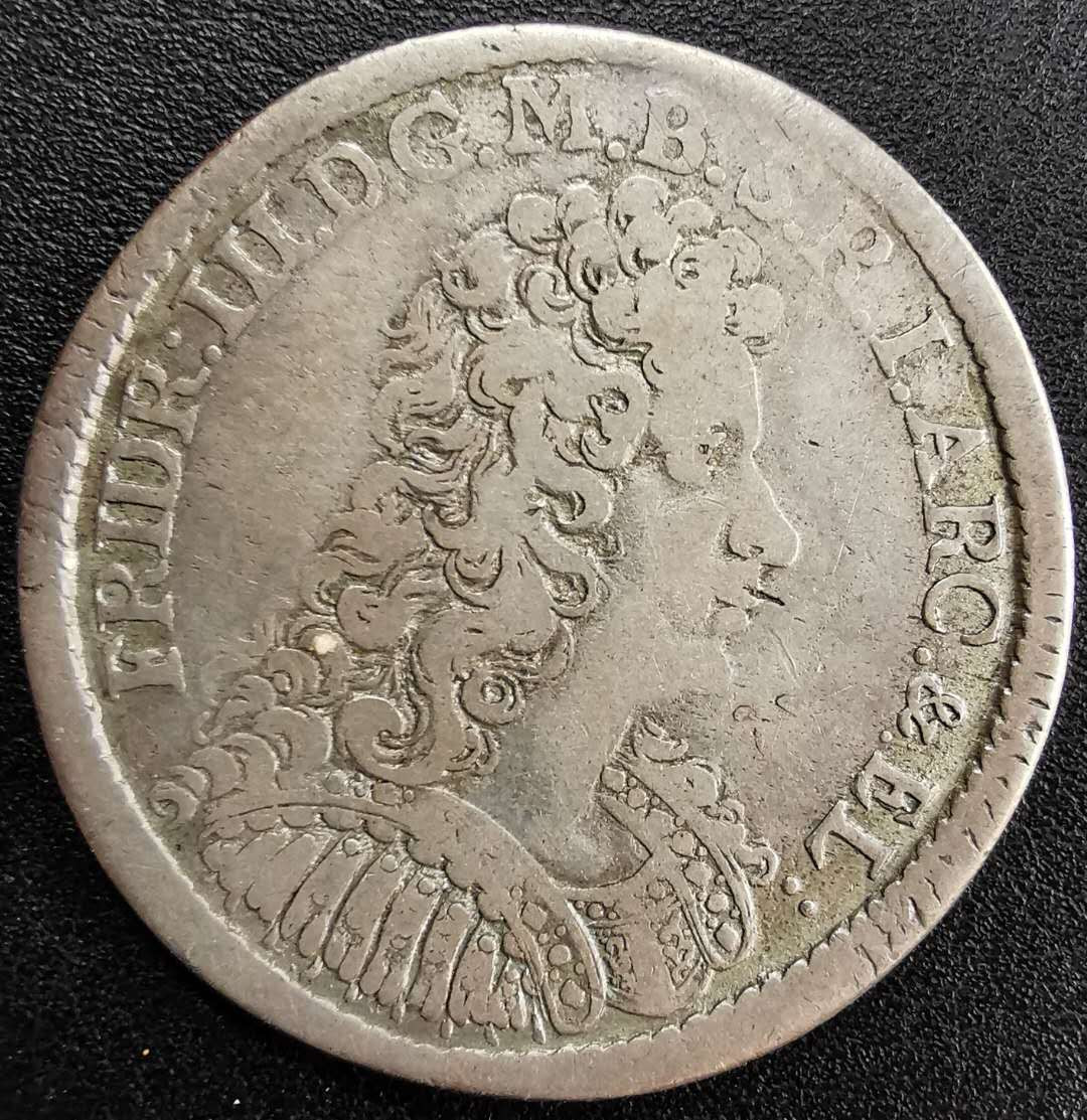 凡希社世界钱币微拍第一百二十九期 1689勃兰登堡2/3泰勒美品