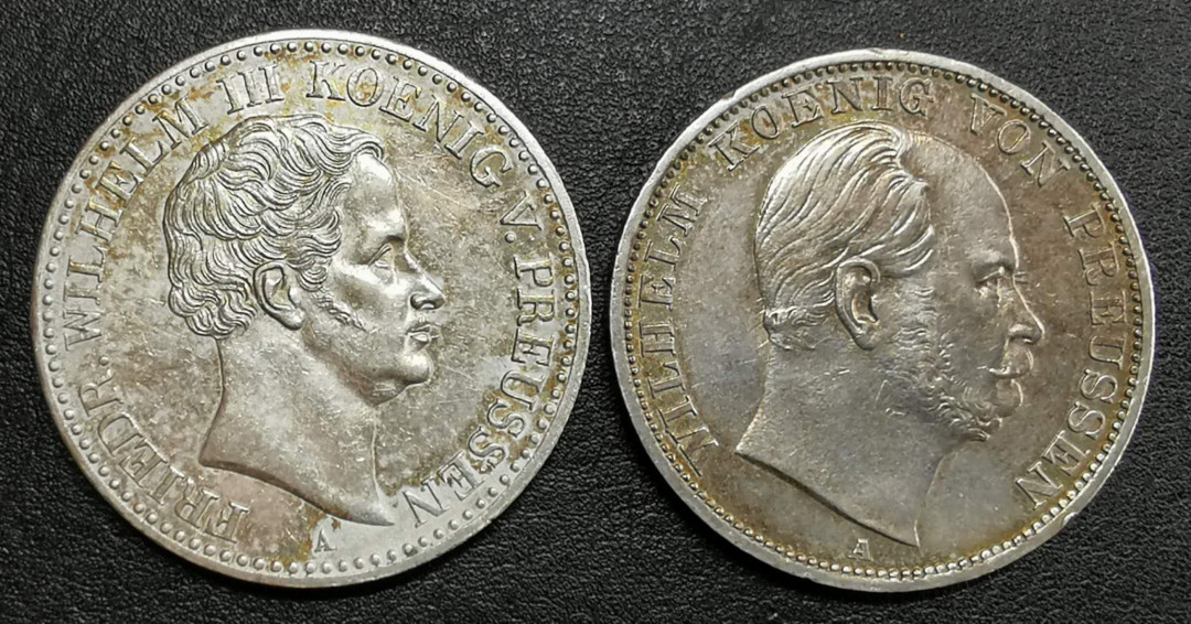 凡希社世界钱币微拍第一百二十九期 普鲁士泰勒一对美品