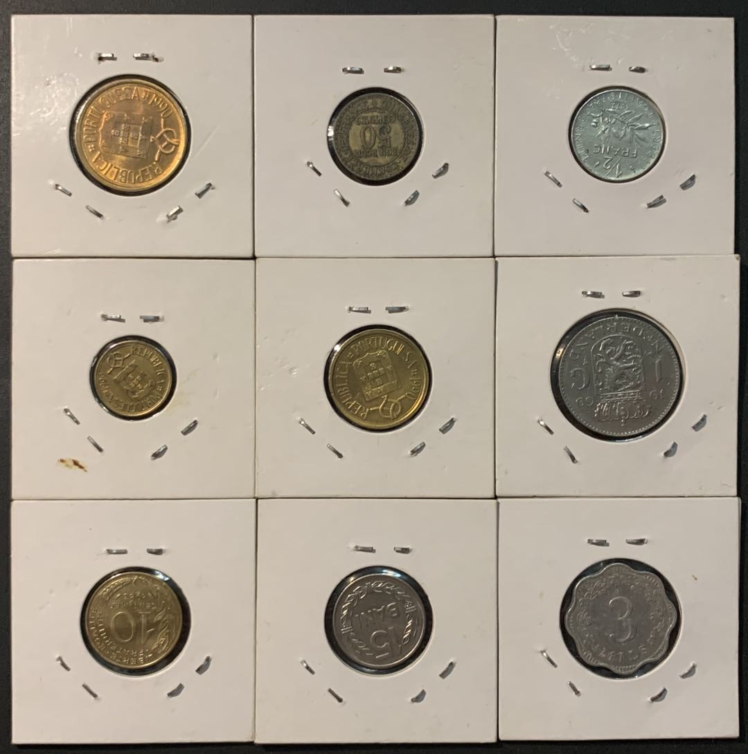 紫瑗钱币—微拍第95期  外国钱币一组9枚 NO.2