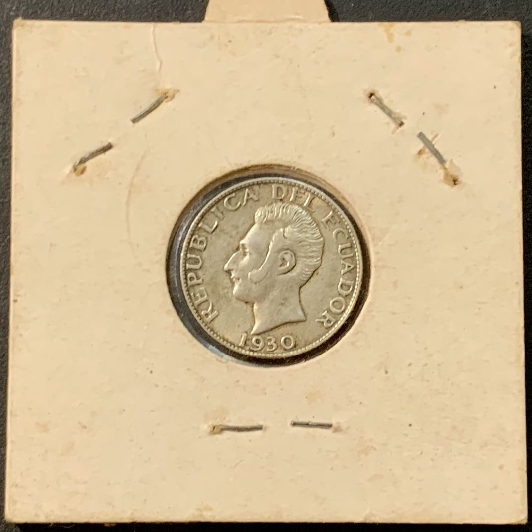 紫瑗钱币—微拍第95期  厄瓜多尔 1930年 50分 2.5克 0.72银 key day