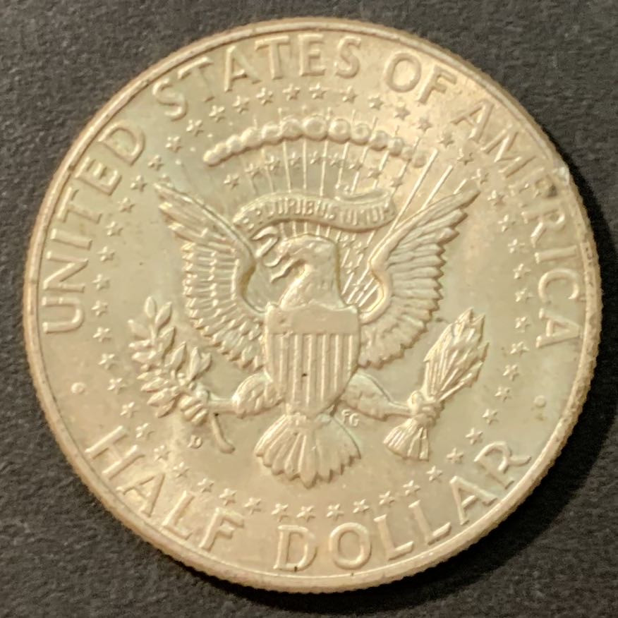 紫瑗钱币—微拍第95期  美国 1964年 肯尼迪 50分 半美元 12.5克 0.9银 UNC