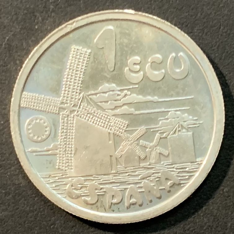 紫瑗钱币—微拍第96期  西班牙 1994年 文化系列 唐吉坷德 1埃局 6.72克 0.925银 精制