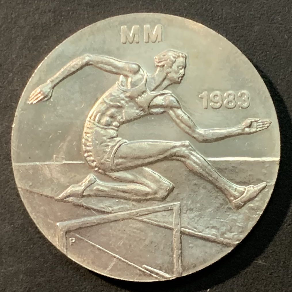紫瑗钱币—微拍第96期  芬兰 1983年 世界田径锦标赛 50马克 22克 0.5银 UNC