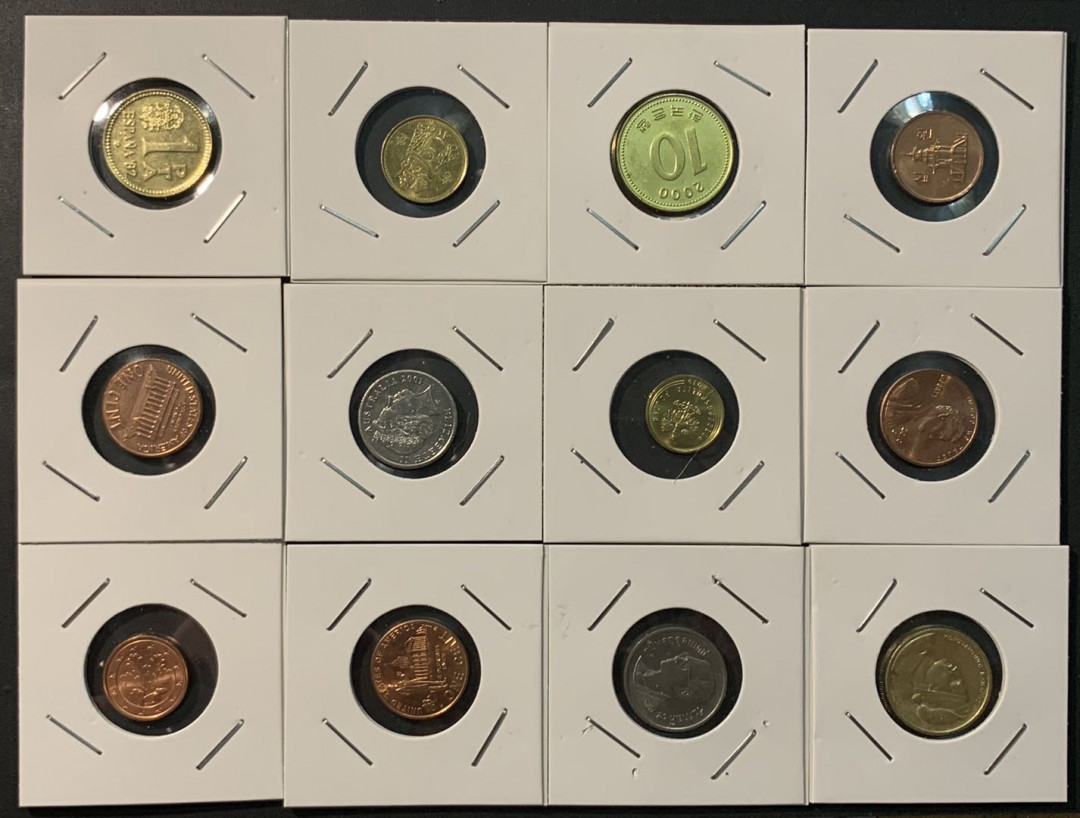 紫瑗钱币—微拍第96期  各国圆光散币 12枚 一组 敬请预览 UNC