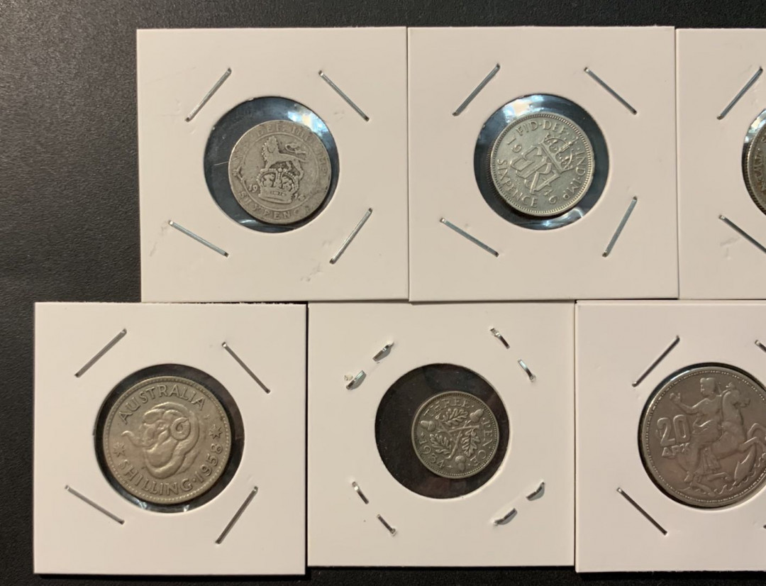 紫瑗钱币—微拍第96期  各国银币 7枚一组 共约45克 敬请预览