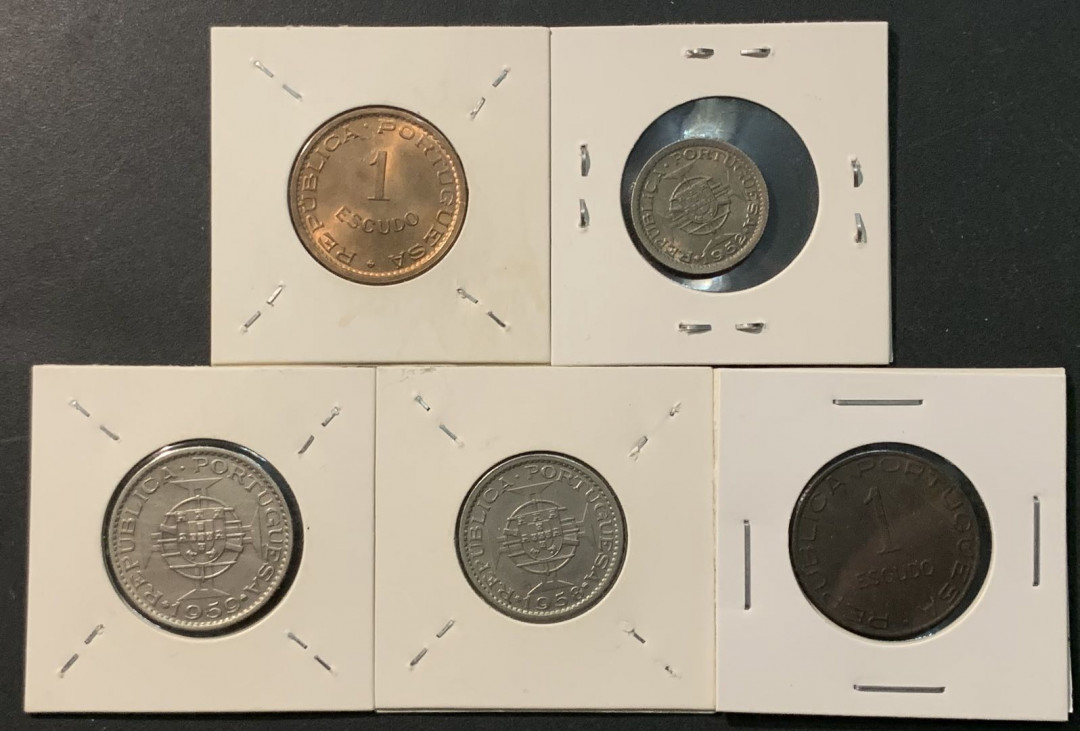紫瑗钱币—微拍第96期  葡属殖民地 钱币 5枚一组 敬请预览