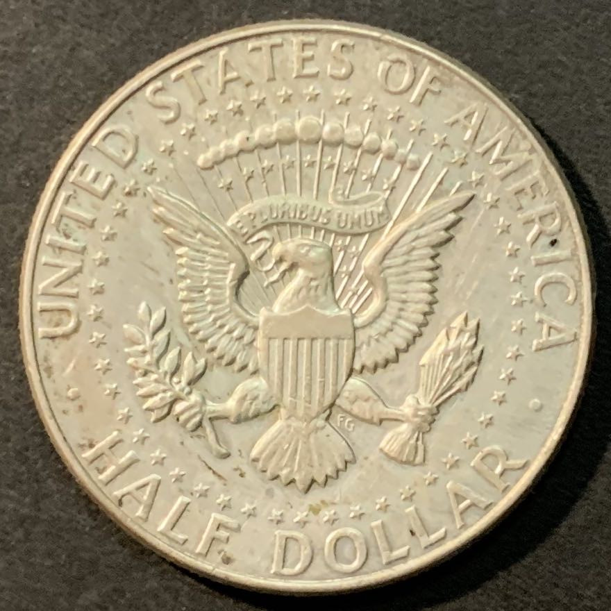 紫瑗钱币—微拍第96期  美国 1964年 肯尼迪 50分 半美元 12.5克 0.9银 