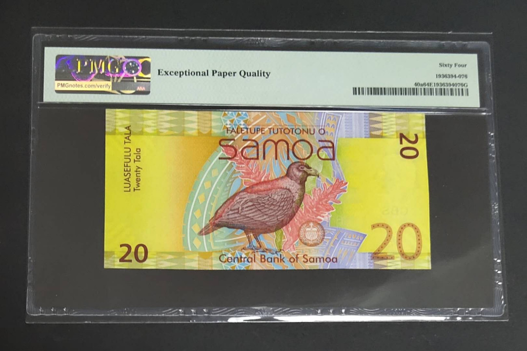 ★币不可少★第127期微拍★快递包邮 萨摩亚2008最佳纸币