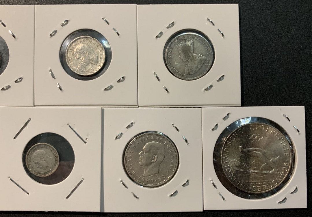 紫瑗钱币—微拍第96期  各国银币 7枚一组 共约45克 敬请预览