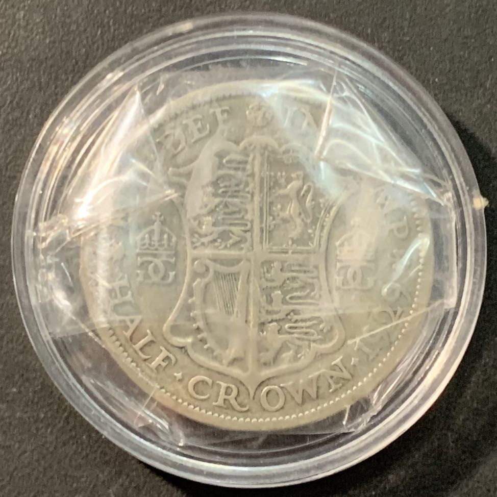 紫瑗钱币—微拍第96期  英国 1929年 乔治五世 1/2克朗 14.138克 0.5银