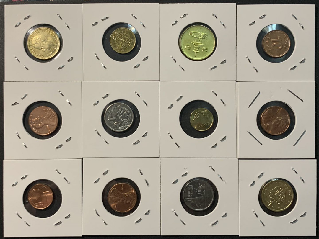 紫瑗钱币—微拍第96期  各国圆光散币 12枚 一组 敬请预览 UNC