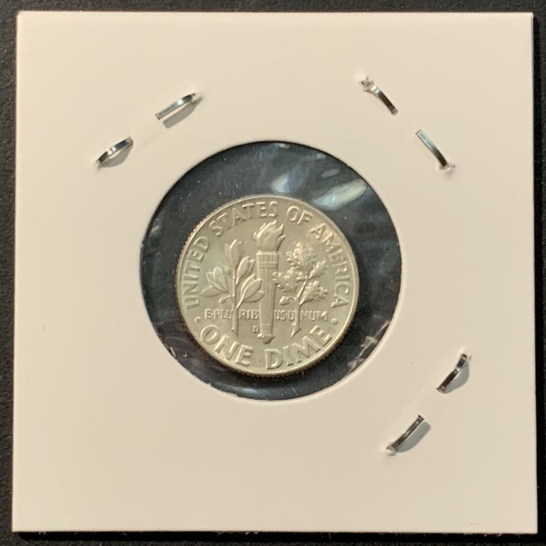 紫瑗钱币—微拍第96期  美国 1964年 罗斯福 10美分 2.5克 0.9银 UNC