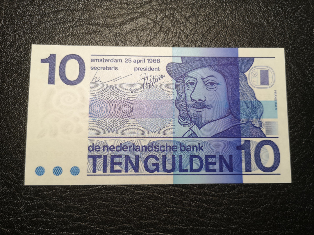 《外钞收藏家》第八十二期拍卖 荷兰1968年人像版10盾 全新unc