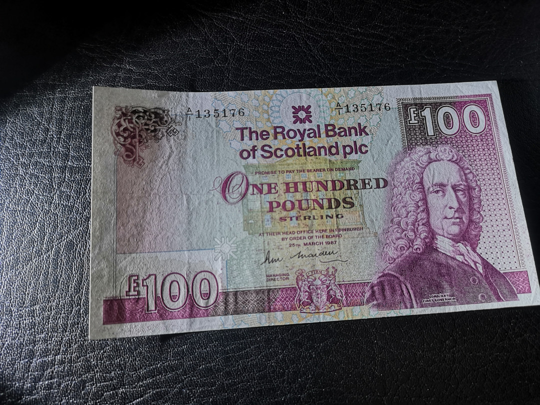 《外钞收藏家》第八十二期拍卖 1987年苏格兰卷毛 au品相