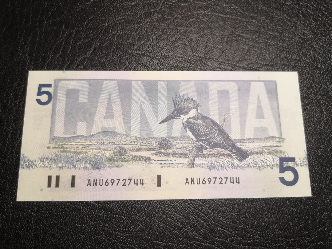 《外钞收藏家》第八十二期拍卖 鸟版5加元 全新unc
