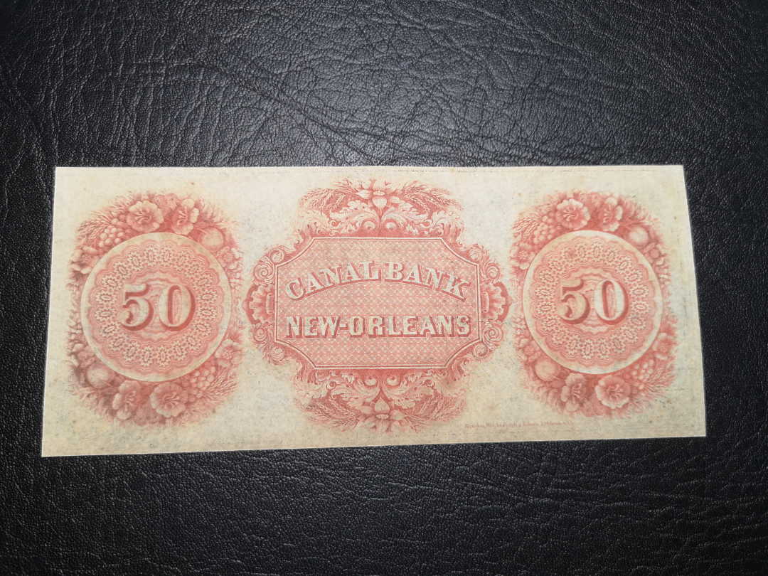 《外钞收藏家》第八十二期拍卖 美国CANAL BANK 50美元样票 近全新
