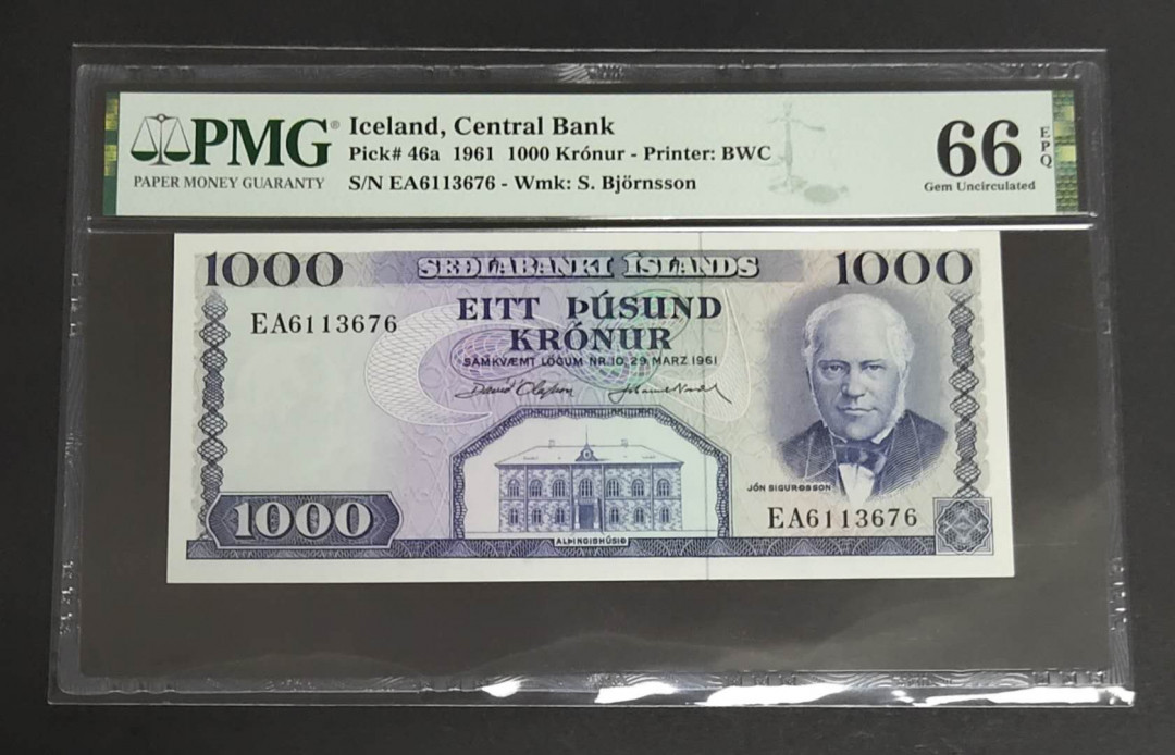 ★币不可少★第127期微拍★快递包邮 冰岛🇮🇸 1000pmg66