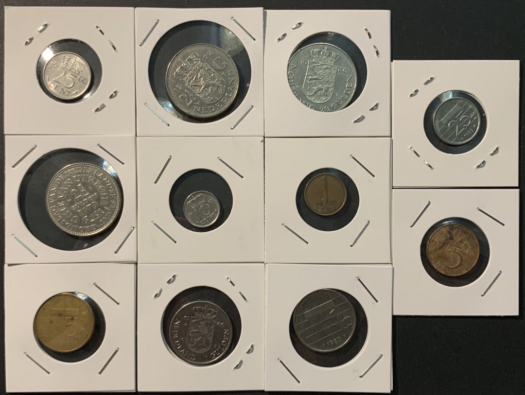 紫瑗钱币—微拍第96期  荷兰 各个时期 流通币 11枚一组 敬请预览