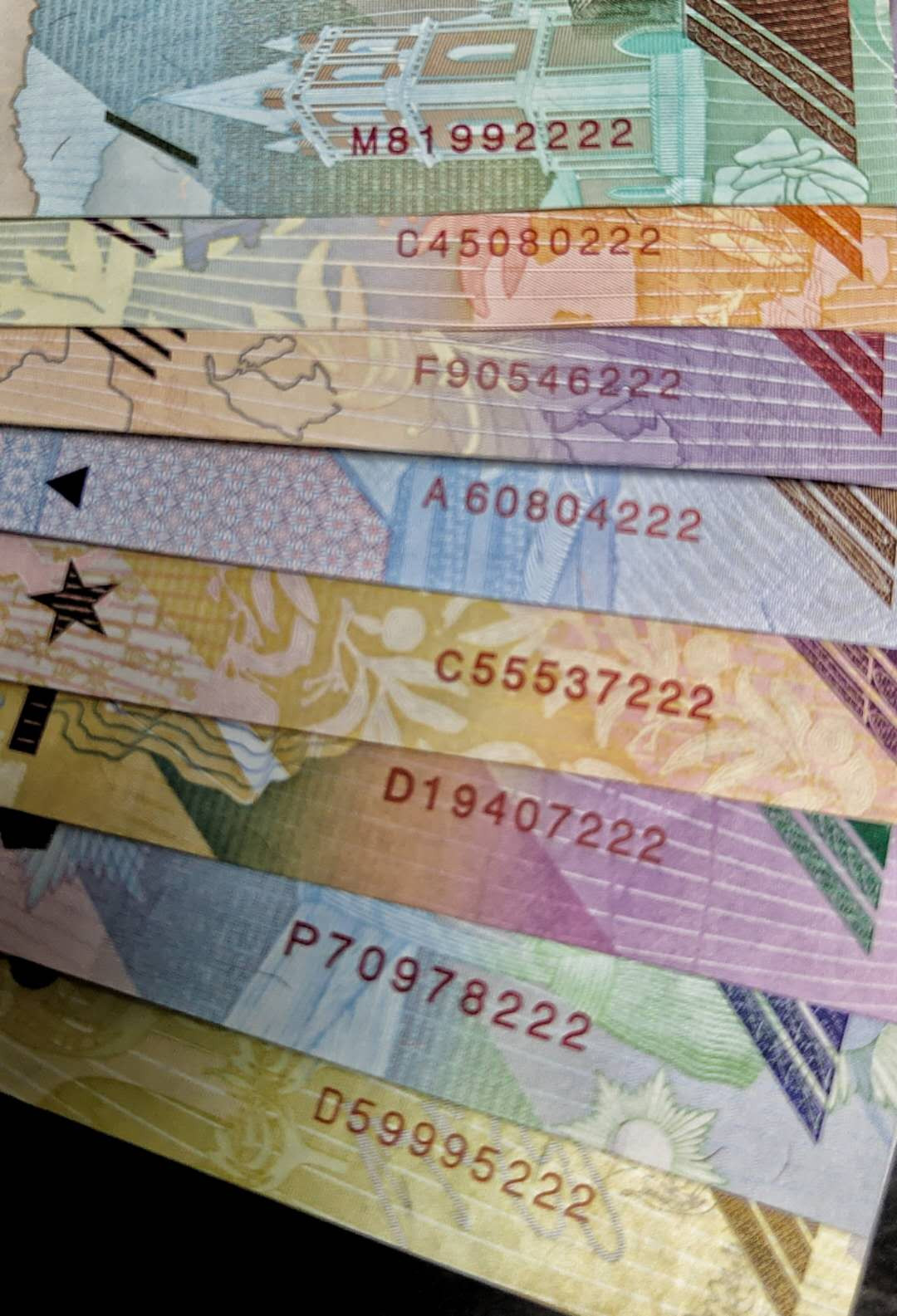 ★币不可少★第127期微拍★快递包邮 委内瑞拉8张222豹子号 含2222