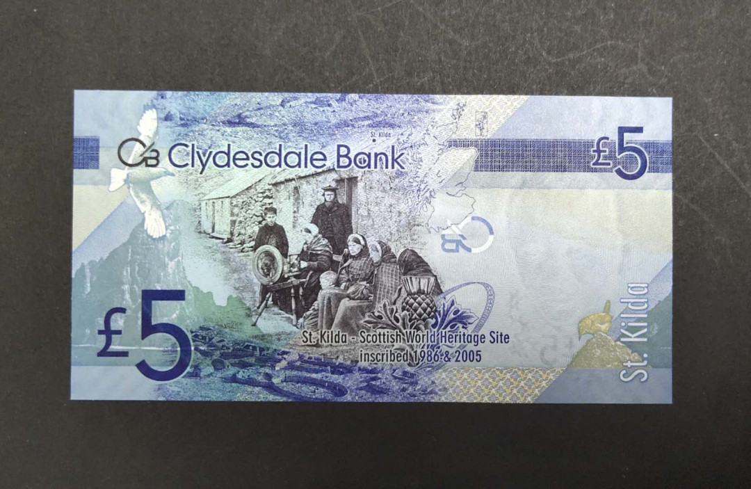 ★币不可少★第127期微拍★快递包邮 苏格兰5镑  纸版 2009首发冠号