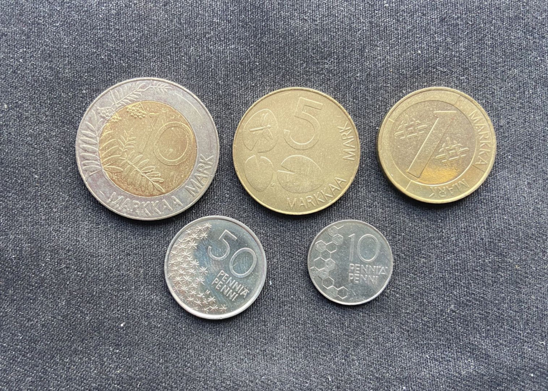 【币观天下】纪念币专场拍卖【低佣金】 【芬兰】流通纪念币5枚～