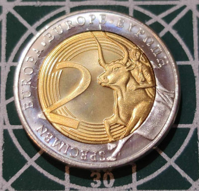 燕姐换藏第三十三拍 法国梵高《向日葵》2欧元样币