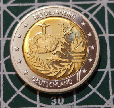 燕姐换藏第三十三拍 2016年巴西奥运会德国2欧元样币