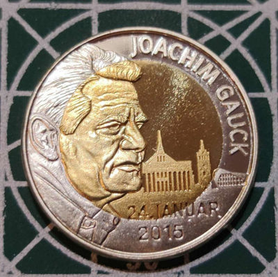 燕姐换藏第三十三拍 德国总统约阿希姆高克2欧元样币