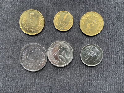 【币观天下】纪念币专场拍卖【低佣金】 - 【乌兹别克斯坦】流通纪念币6枚