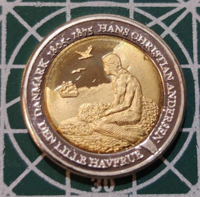 燕姐换藏第四十三场 丹麦安徒生《美人鱼》童话2欧元样币