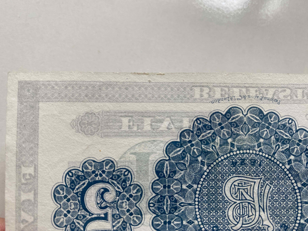 【收藏联盟】第159期拍卖——缤纷夏日（共60拍） 北爱尔兰 1943年 5镑 品相如图