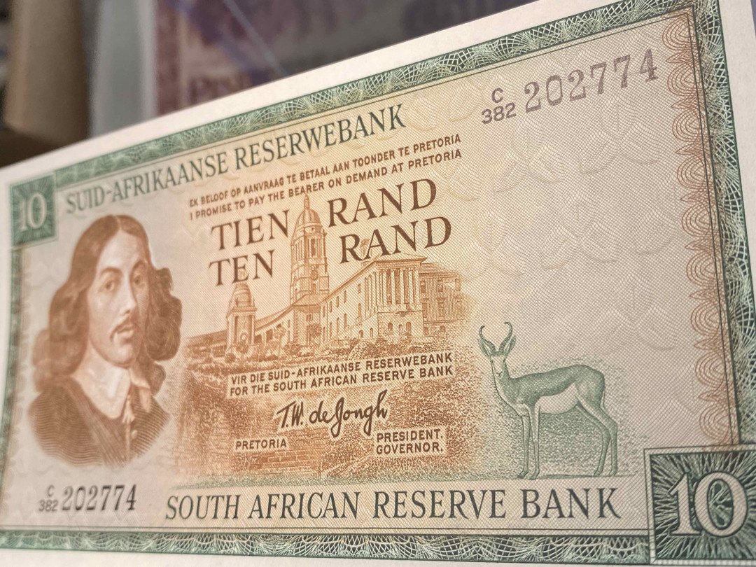 【收藏联盟】第159期拍卖——缤纷夏日（共60拍） 南非 1966年10兰特 UNC