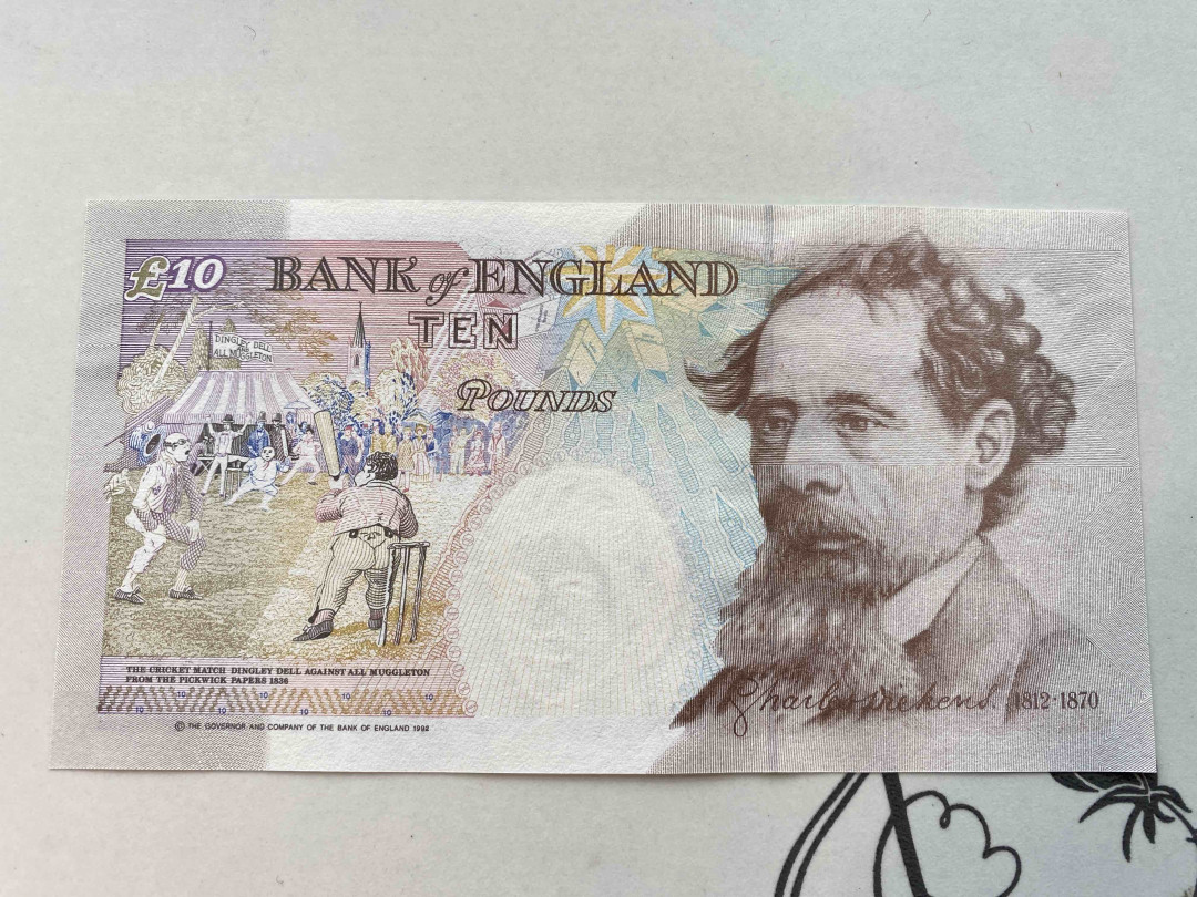 【收藏联盟】第159期拍卖——缤纷夏日（共60拍） 【A01】英国E序列 皇冠版 10镑 UNC 女王纸币